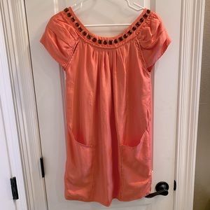 Med silk Bebe dress with pockets